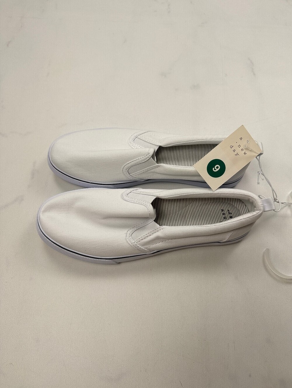 A New Day Slip On Shoes White Current Minimalist - Womens 9
